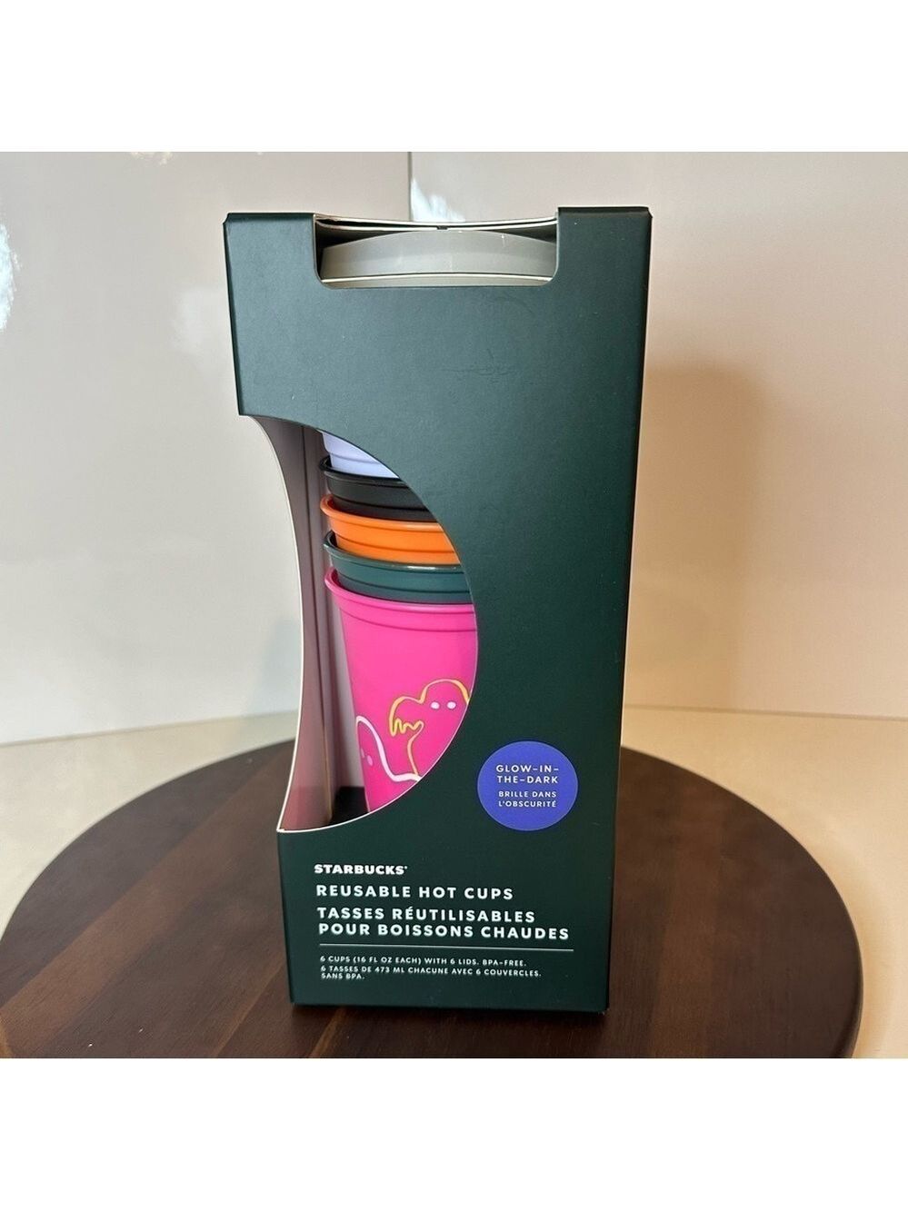 BNIB 2023 Halloween Glow in the Dark Reusable Cups